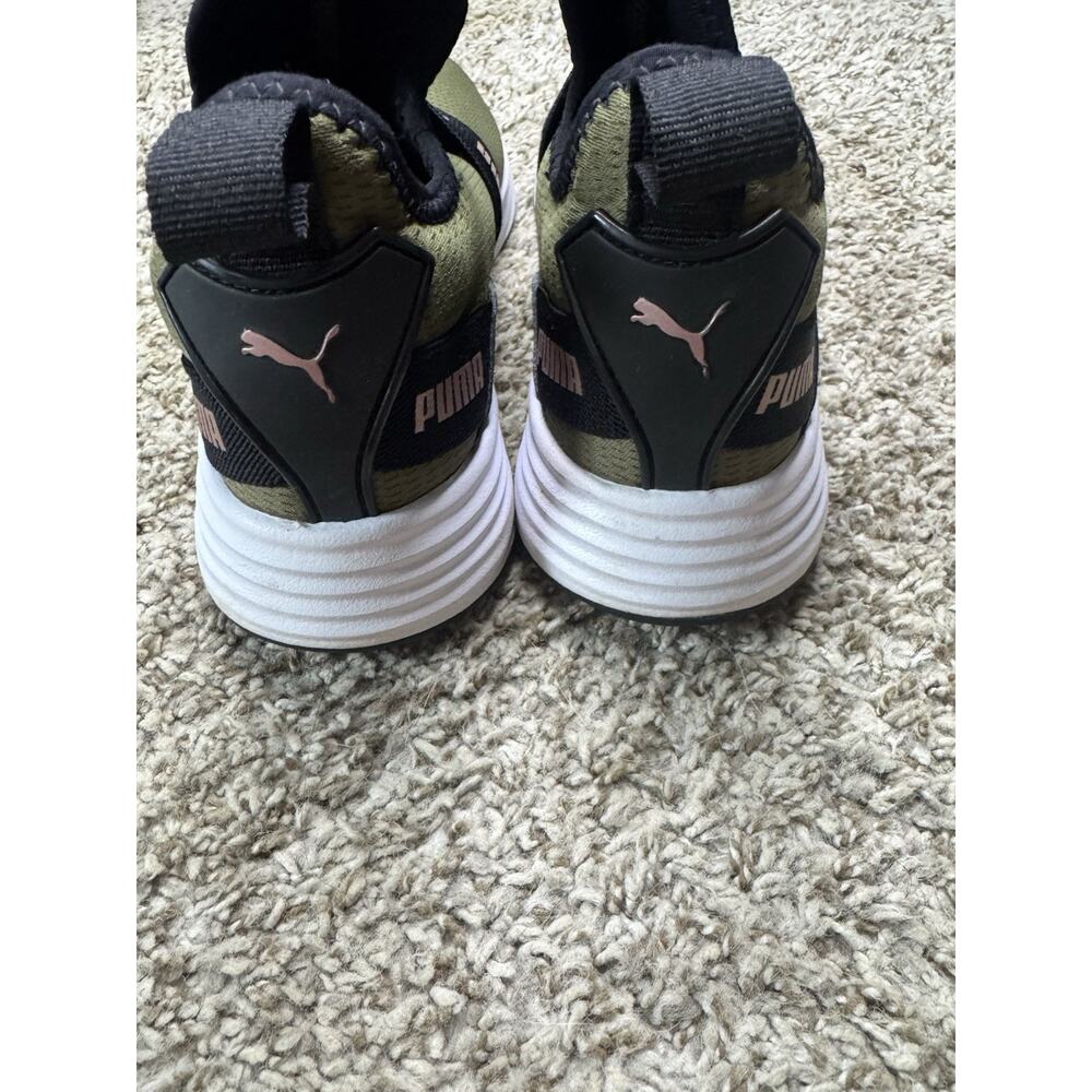 PUMA RADIATE SLIP-ON TRAINER SNEAKERS GREEN OLIVE/Black Women’s 6 - Picture 4 of 9
